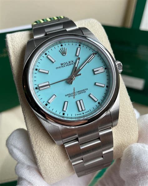 rolex oyster perpetual tiffany price|rolex oyster perpetual 41 blue.